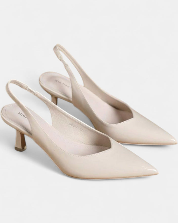 CLARA | Women Pointed Toe Slingback Heels for Work & Daily Wear