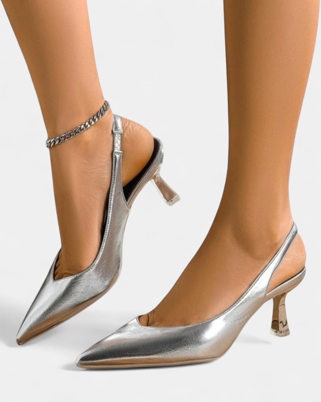 CLARA | Women Pointed Toe Slingback Heels for Work & Daily Wear