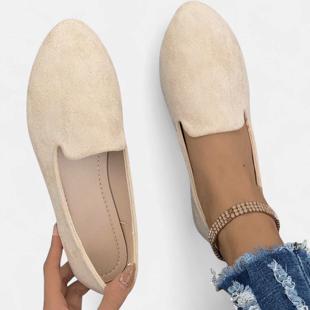 MIA | Women Solid Color Pointed Toe Slip On Flat Shoes