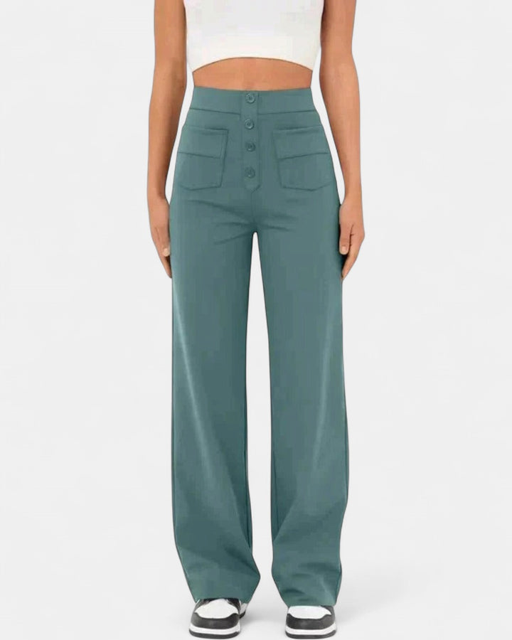 ARIA | High-waisted Elastic Trousers