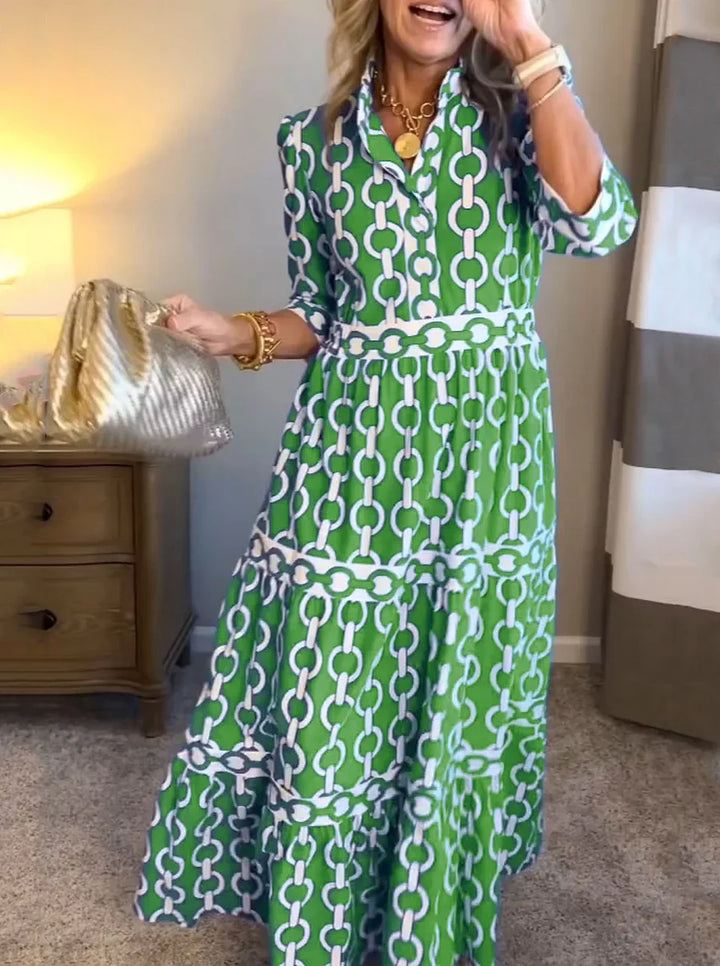 ALYANA™ - Chain Link Midi Dress