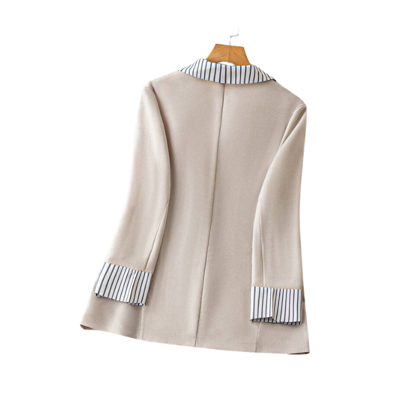 CECILIA™ – Classic Tailored Fitted Single-Button Blazer