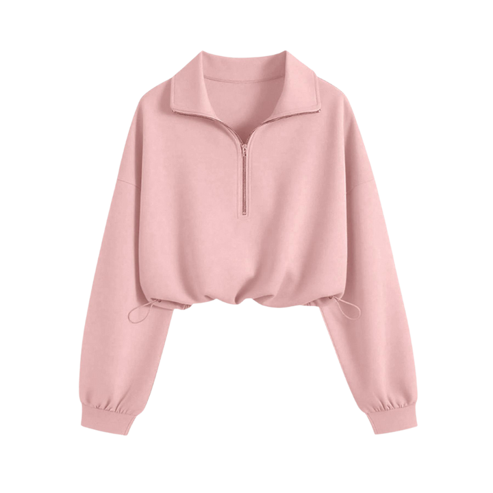 KIM™ – Stylish Half Zip Drawstring Pullover