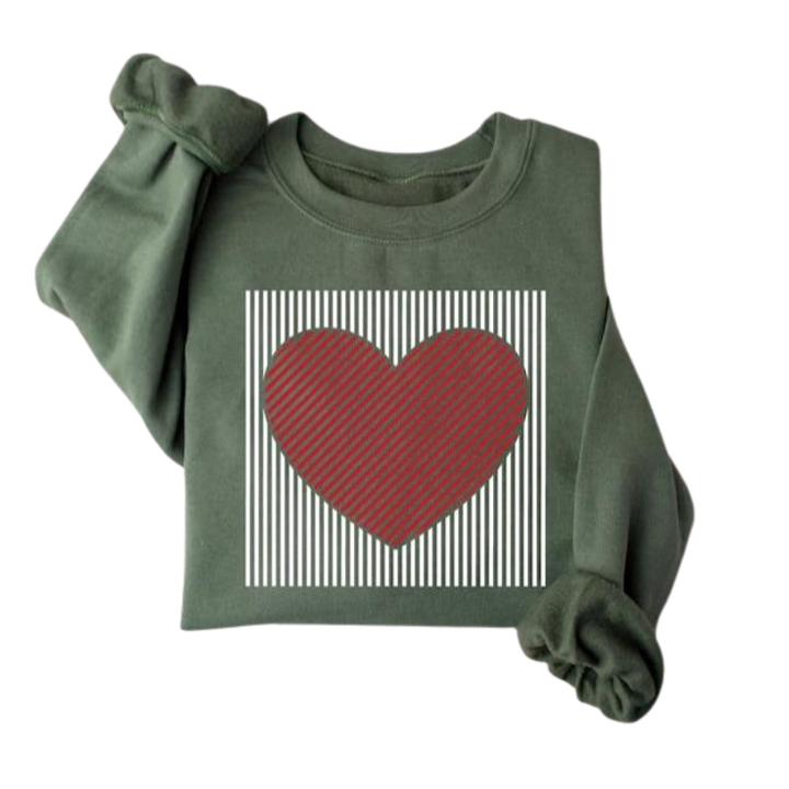 MAGGIE™ – Cute Retro Heart Valentine's Sweatshirt