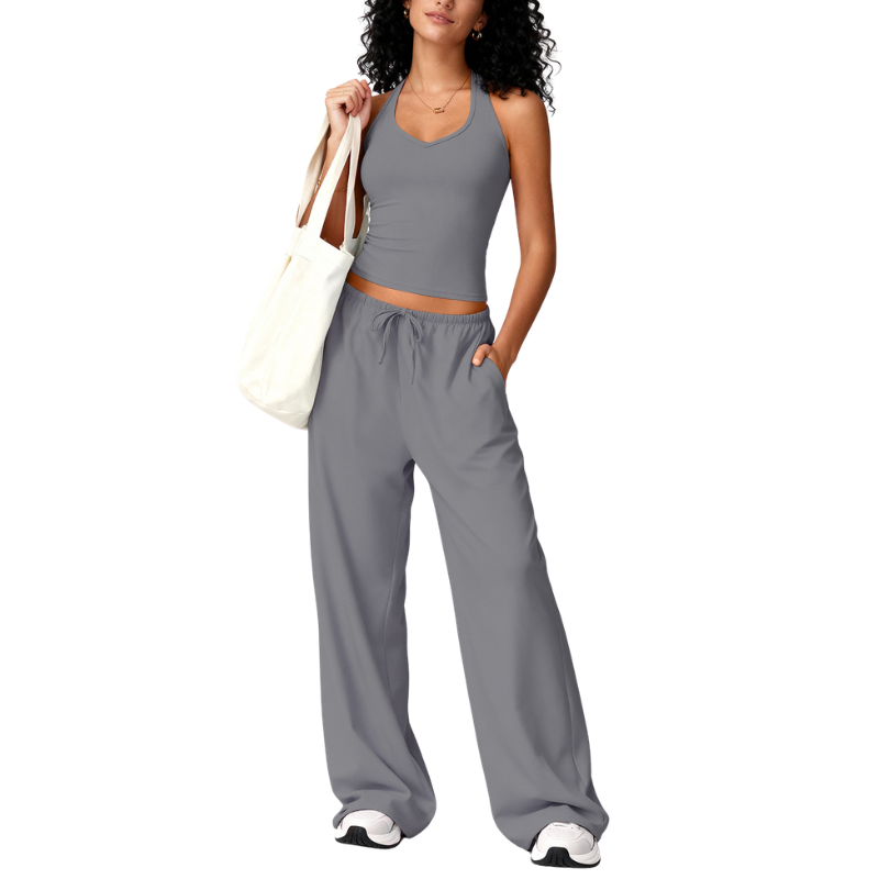 ELLIANA™ – Sporty Two Piece Gym Workout Set