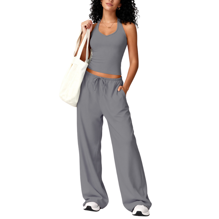 ELLIANA™ – Sporty Two Piece Gym Workout Set