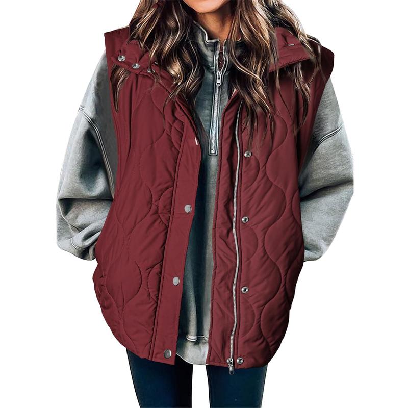 OLIVIA™ - Women's Casual Oversized Puffer Vest with Stand Collar