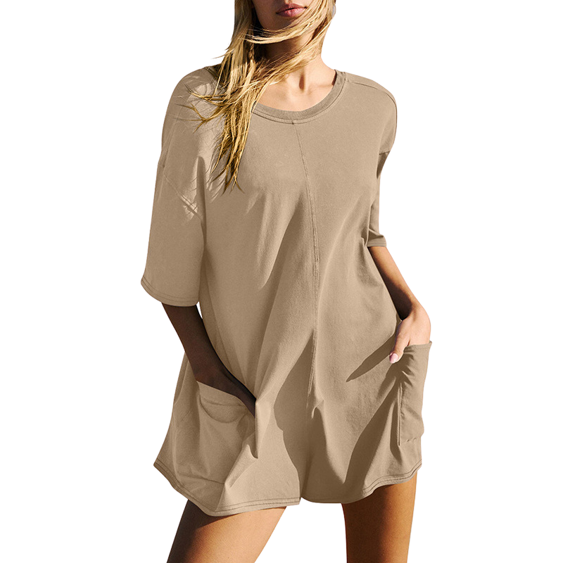 AMRYN™ – Comfortable Short Sleeve Casual Romper