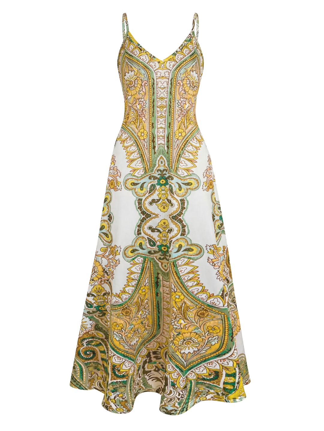 OTTILIE™ – Boho Floral Print Sleeveless Dress