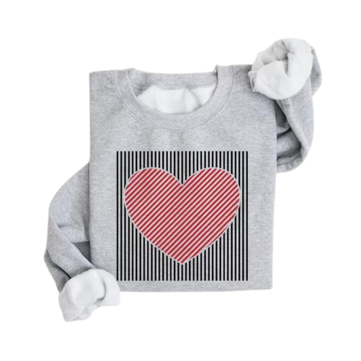 MAGGIE™ – Cute Retro Heart Valentine's Sweatshirt