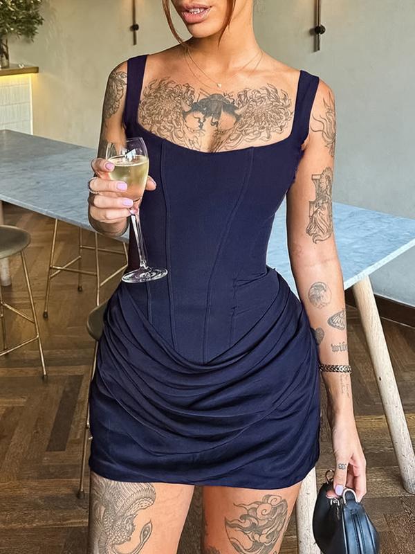 JASMINE™ - Sexy Fishbone Bodycon Ruched Mini Corset Dress for Parties