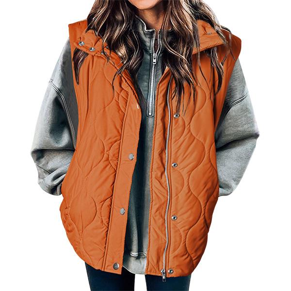 OLIVIA™ - Women's Casual Oversized Puffer Vest with Stand Collar