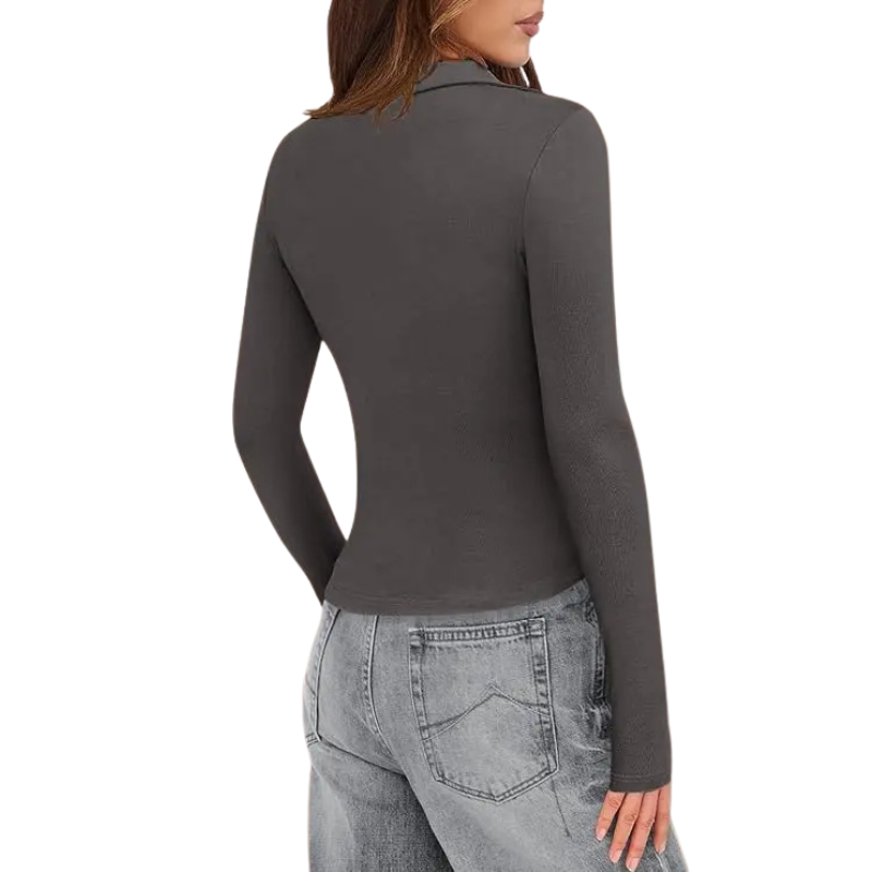 ALIANA™ – Sophisticated Pleated Long Sleeve Top