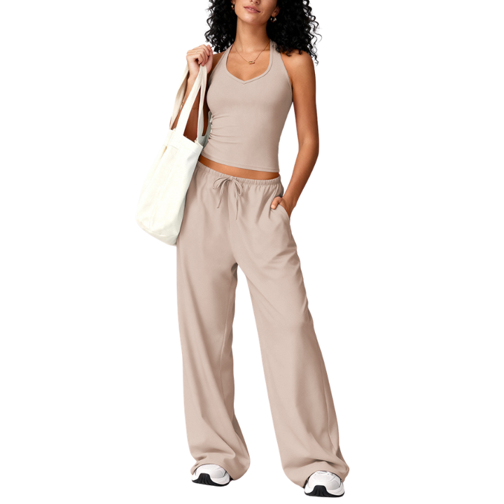 ELLIANA™ – Sporty Two Piece Gym Workout Set