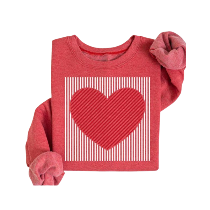 MAGGIE™ – Cute Retro Heart Valentine's Sweatshirt