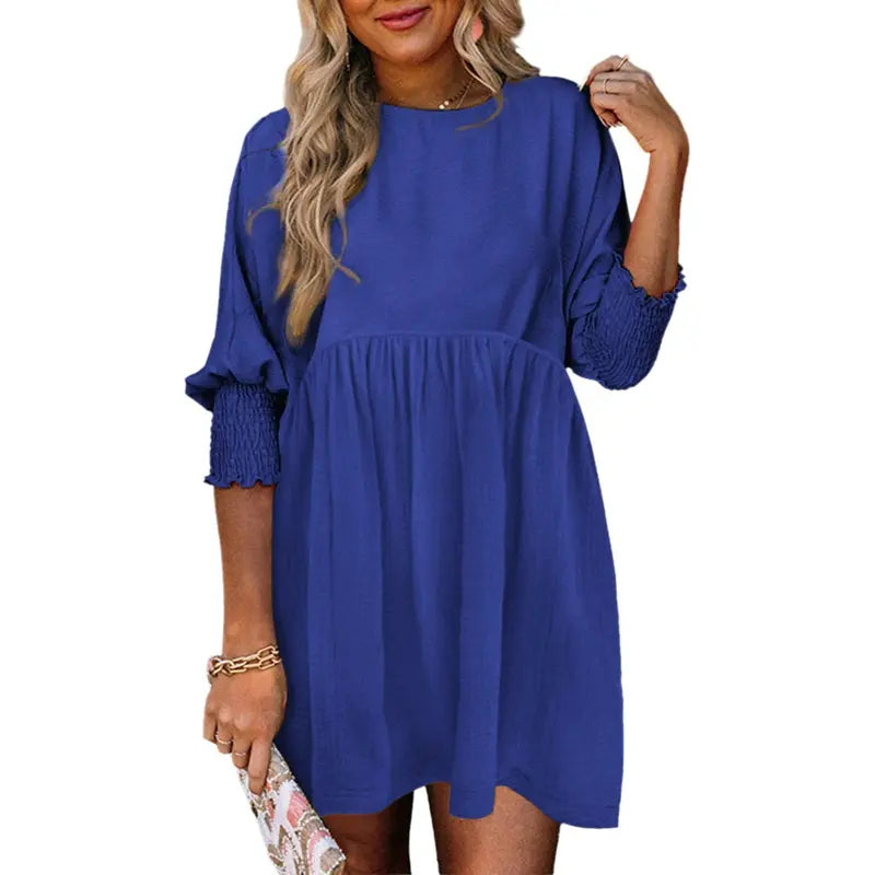 IVORY™ – Comfy Loose Fit Flowy Mini Shift Dress