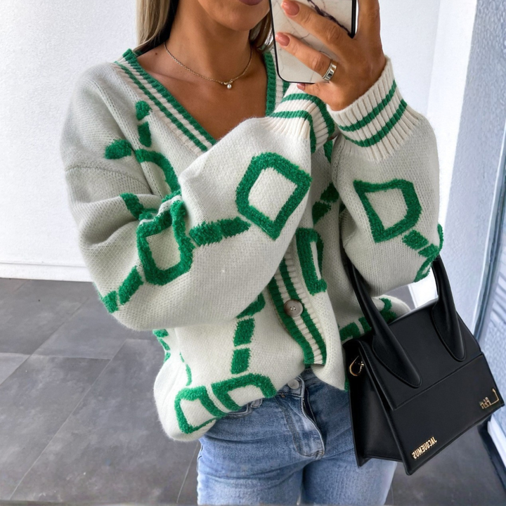 ELEA™ - Classy Button Down Long Sleeve Cardigan