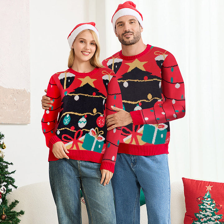 Matching Family Christmas Sweater in red