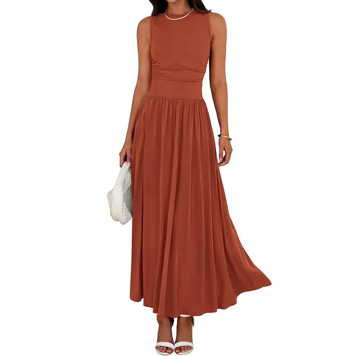 BRIGETTE™ – Elegant Casual Ruched Maxi Dress