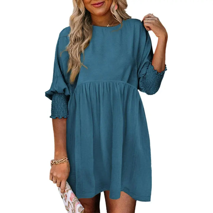 IVORY™ – Comfy Loose Fit Flowy Mini Shift Dress
