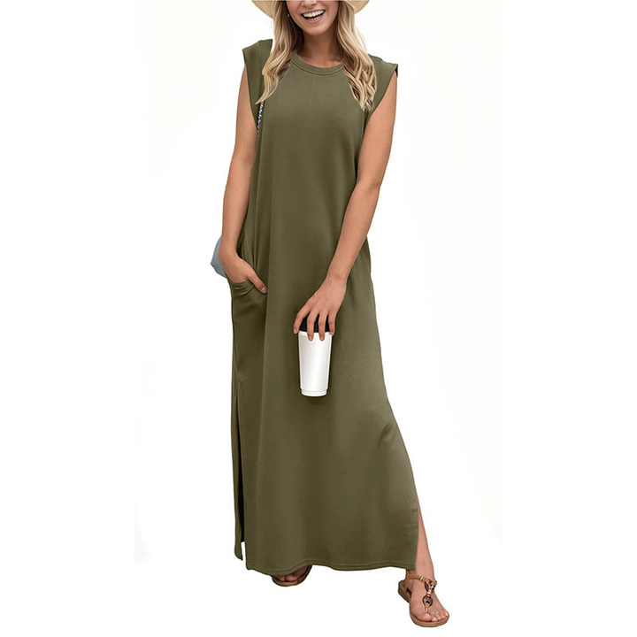 RIANE™ – Classic Loose Sleeveless Beach Maxi Dress