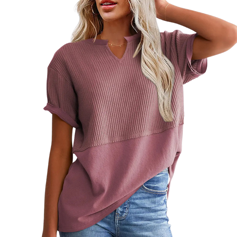 POPPY™ – Cozy V Neck Everyday Knit Top