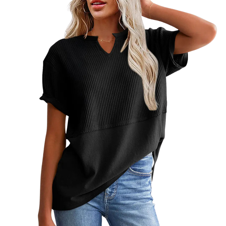 POPPY™ – Cozy V Neck Everyday Knit Top