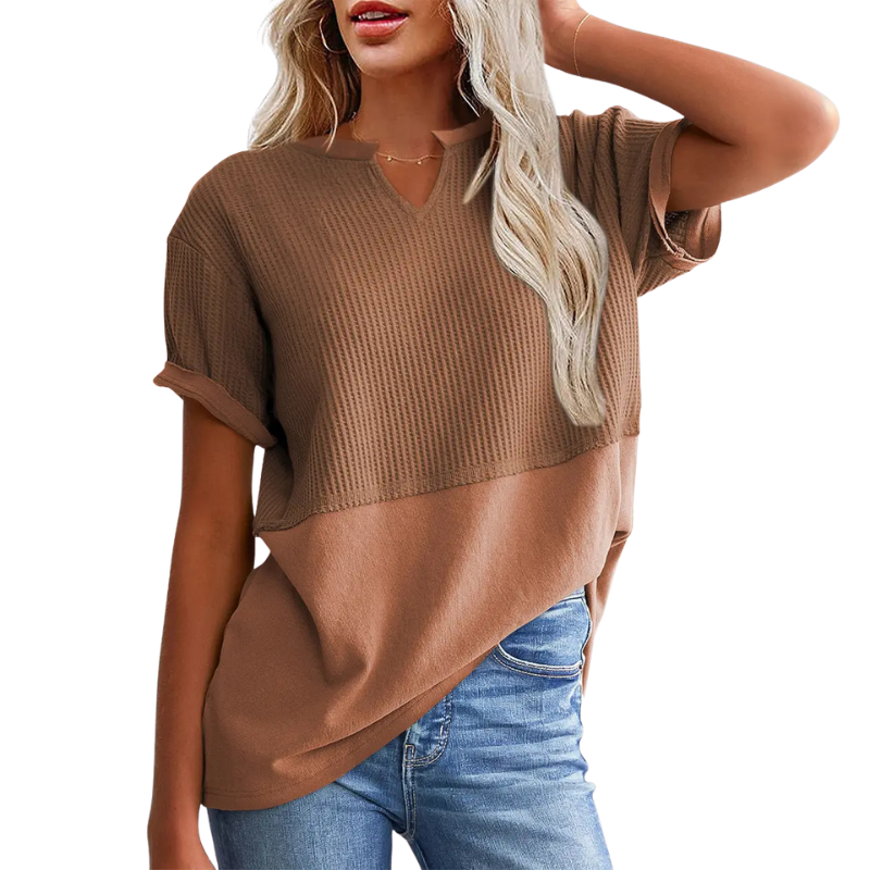 POPPY™ – Cozy V Neck Everyday Knit Top