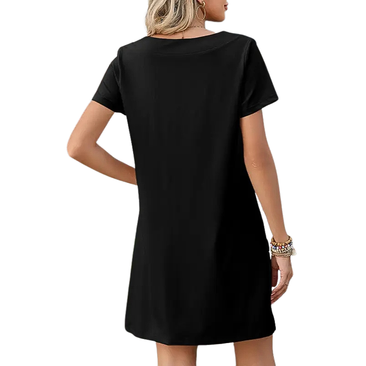 SUSAN™ – Minimalist Square Neck Mini Dress