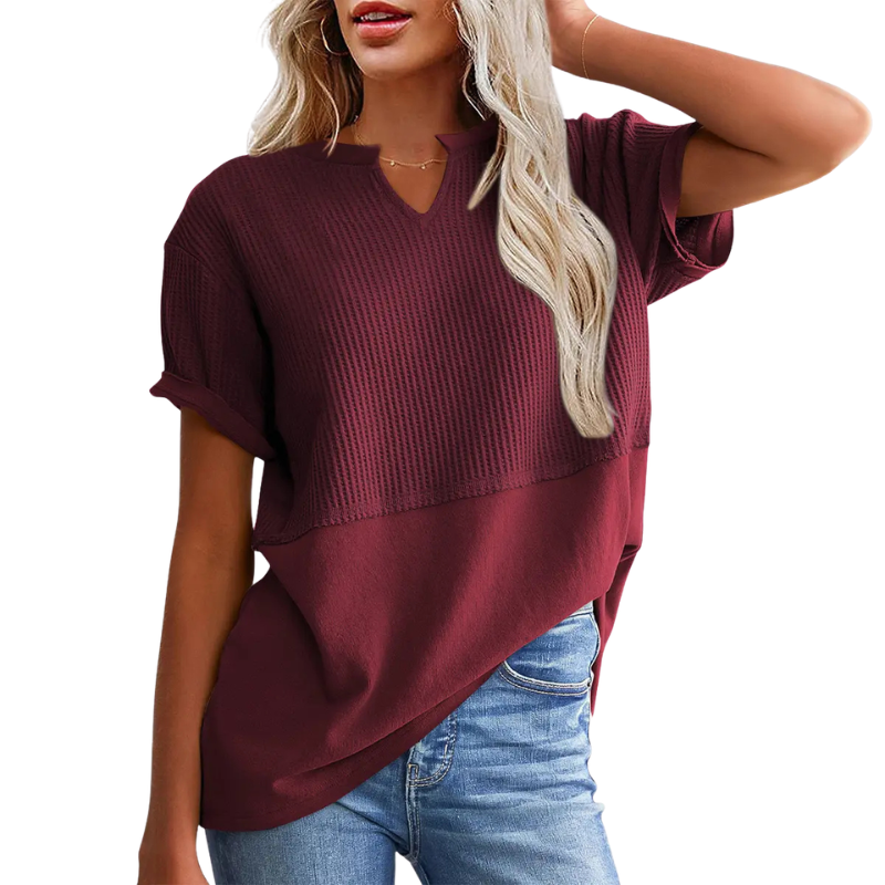 POPPY™ – Cozy V Neck Everyday Knit Top