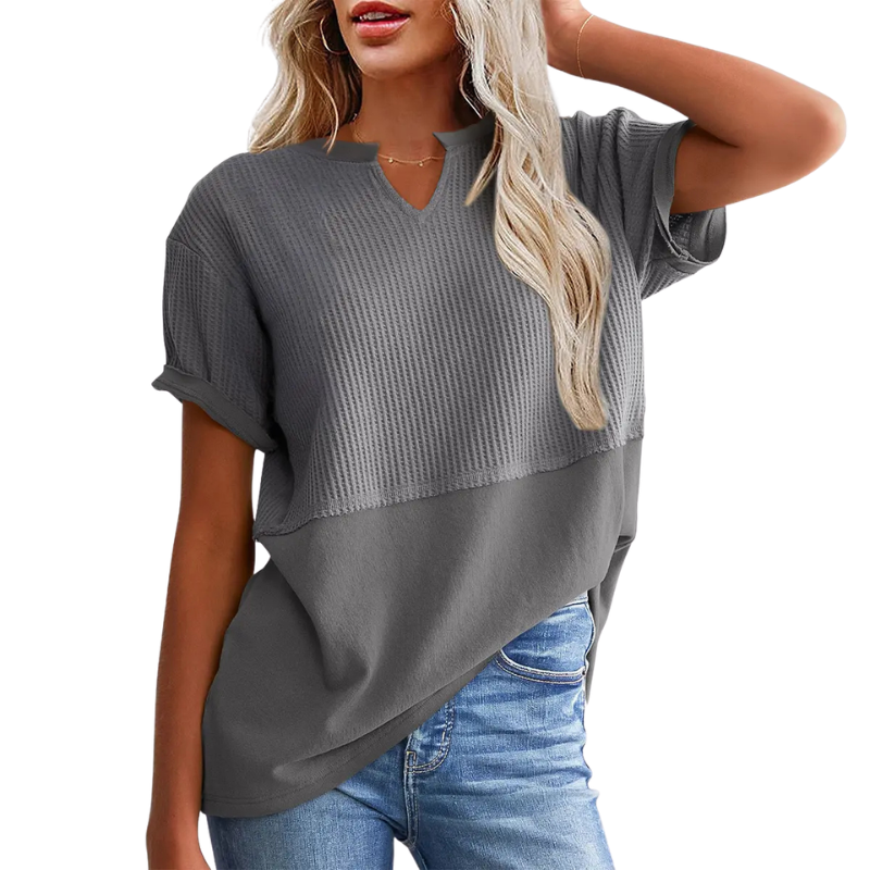 POPPY™ – Cozy V Neck Everyday Knit Top