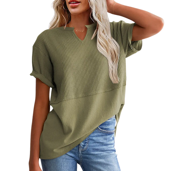 POPPY™ – Cozy V Neck Everyday Knit Top