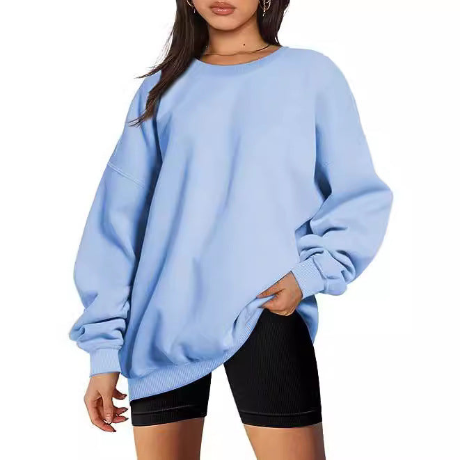 MARINIE™ - Women's Plus Size Oversized Crew Neck Sweatshirt