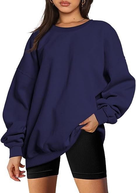 MARINIE™ - Women's Plus Size Oversized Crew Neck Sweatshirt
