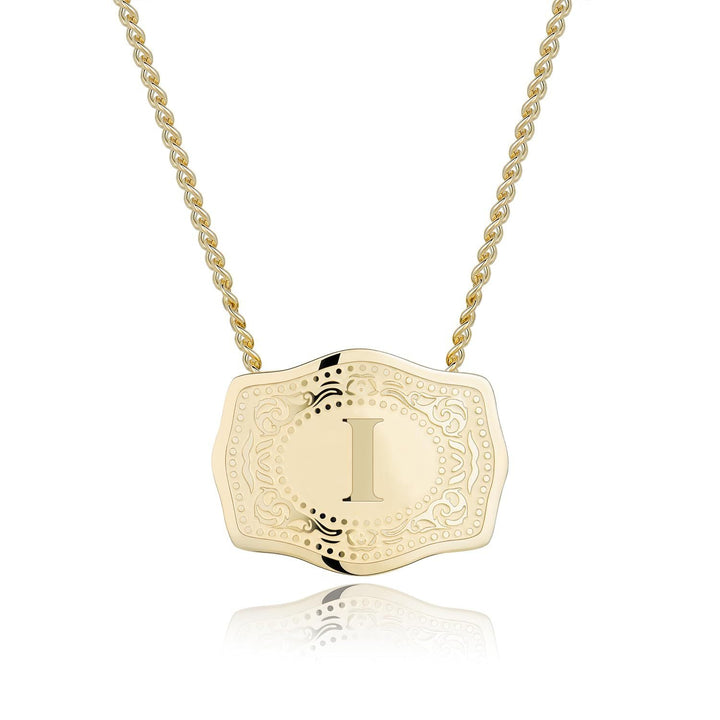 CINDY™ - Sleek Initial Letter Pendant Necklace