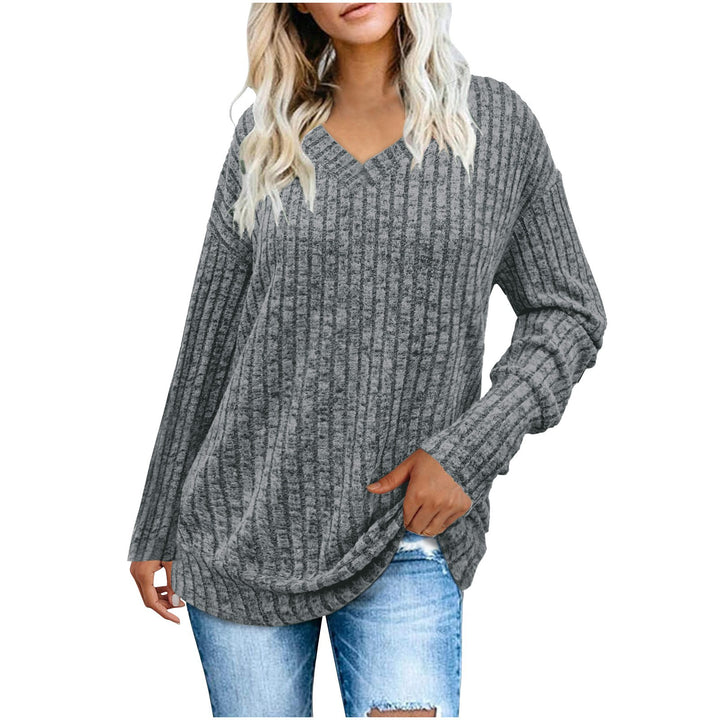 EVELYN™ - Women V Neck Oversized Lightweight Knit Sweater