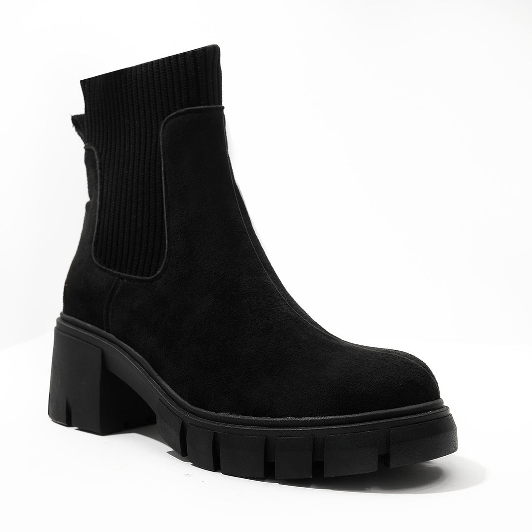AVA™ - Women Chelsea Ankle Boots Chunky Slip On Booties