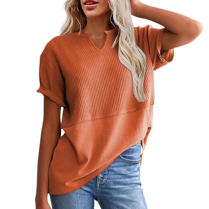 POPPY™ – Cozy V Neck Everyday Knit Top
