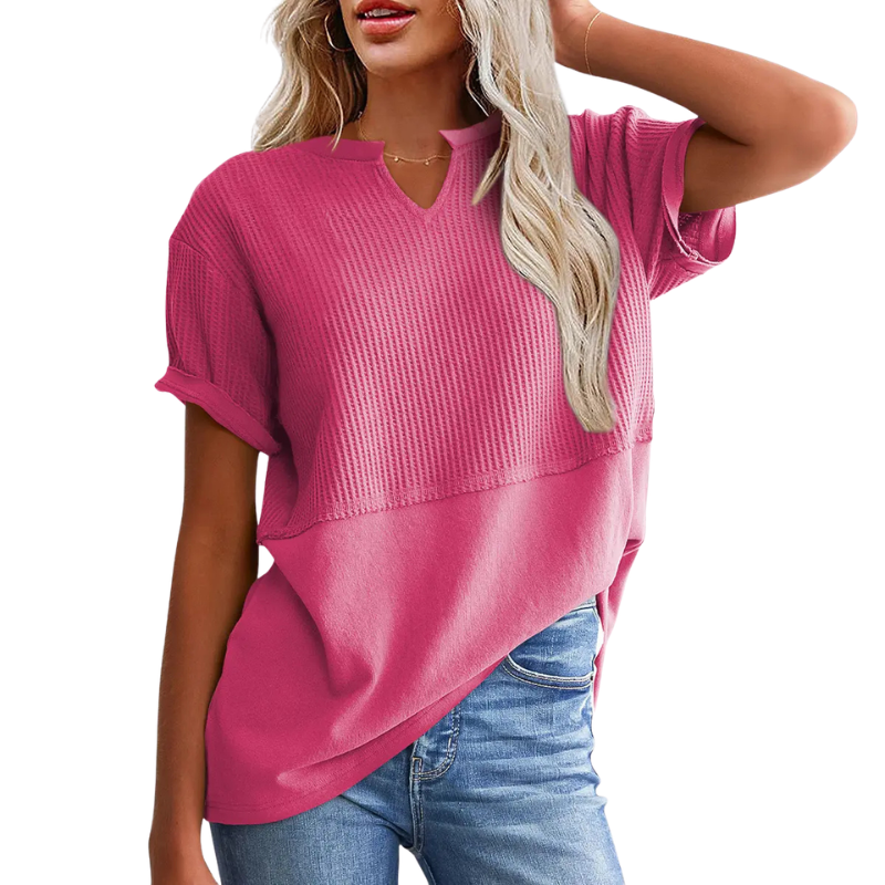 POPPY™ – Cozy V Neck Everyday Knit Top