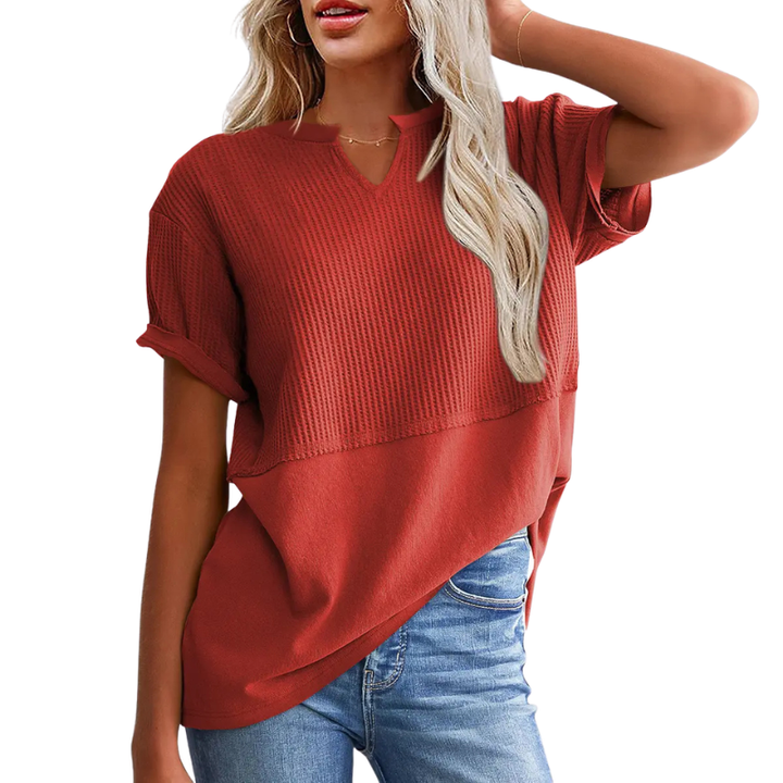 POPPY™ – Cozy V Neck Everyday Knit Top