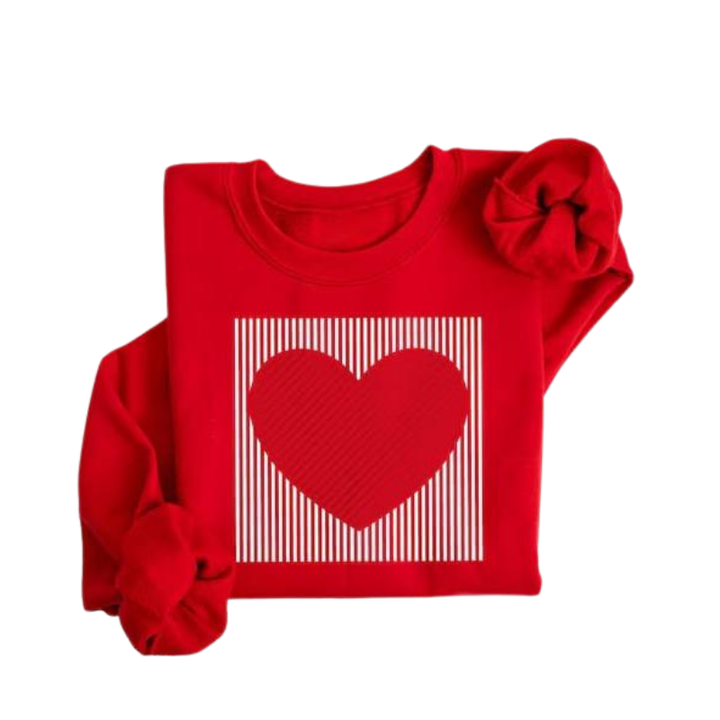 MAGGIE™ – Cute Retro Heart Valentine's Sweatshirt