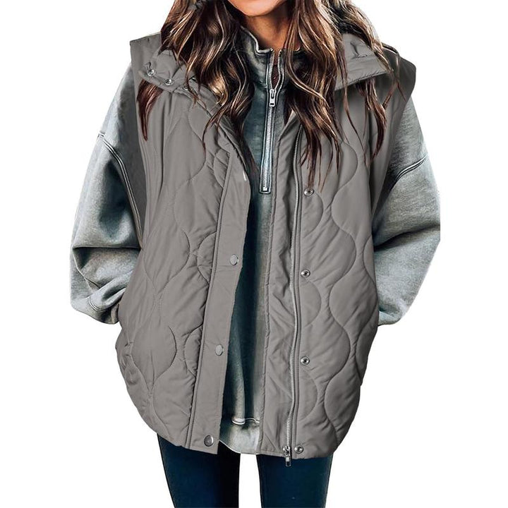 OLIVIA™ - Women's Casual Oversized Puffer Vest with Stand Collar