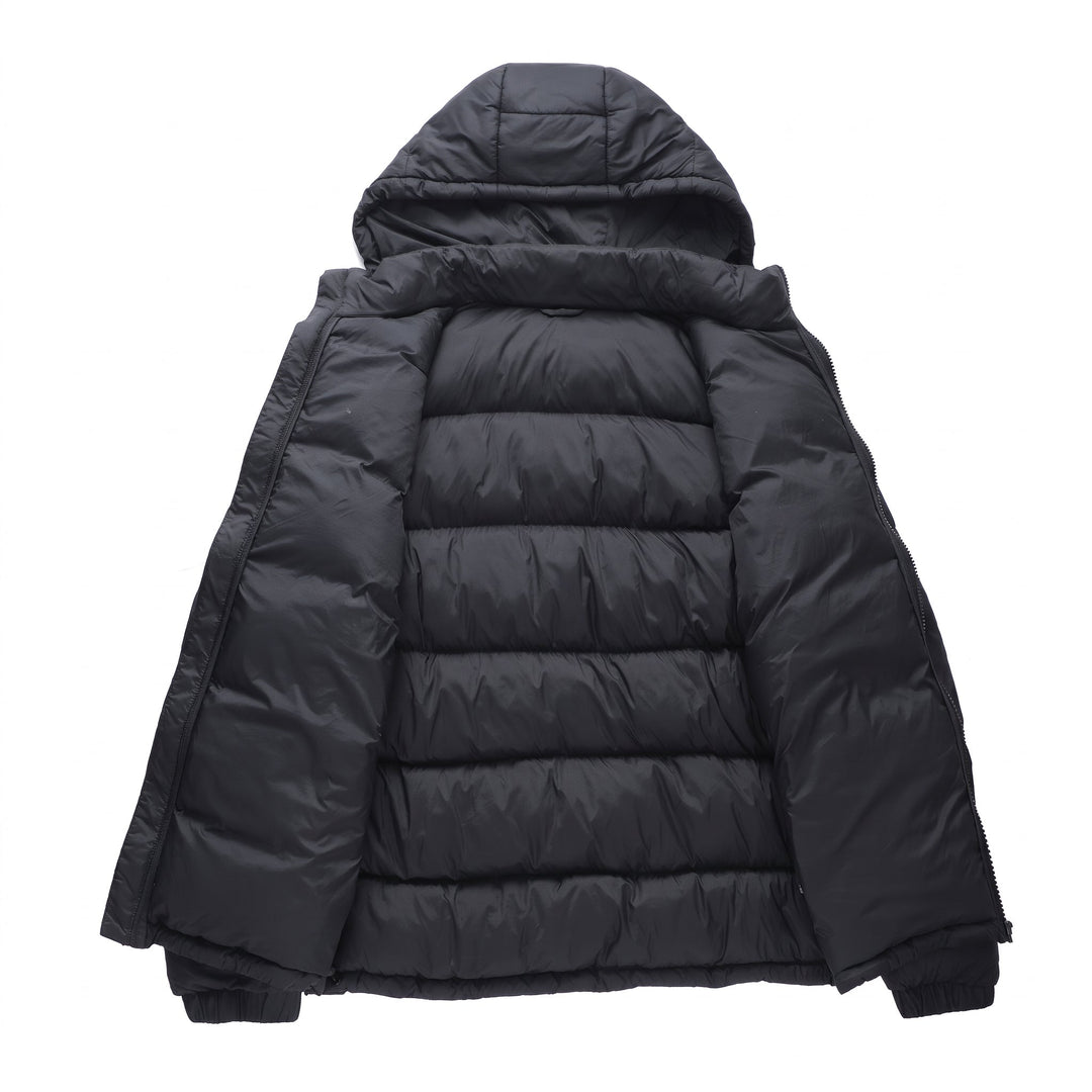 Men's Puffer Jacket, Lightweight Quilted Hooded Relaxed Fit