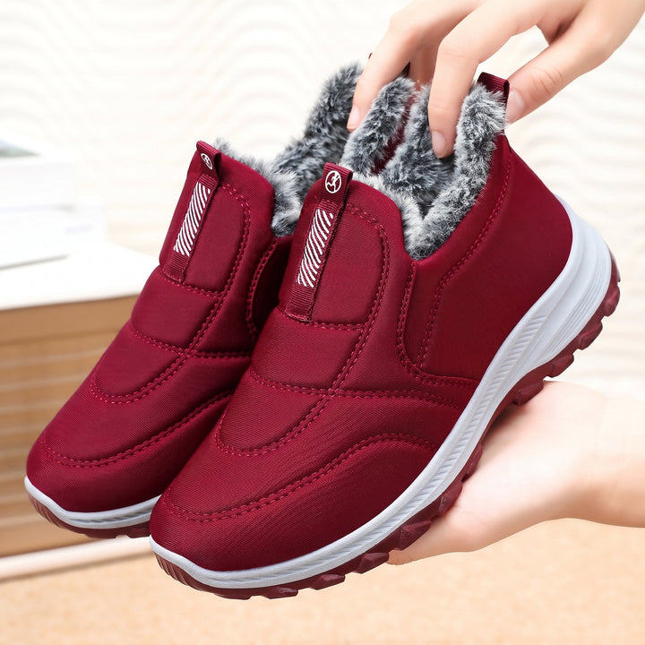 Men's Snow Comfortable Orthopedic Winter Boots, Fuzzy Fur Ankle