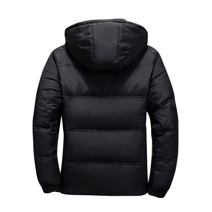 Men's Puffer Jacket, Cropped Hooded Padded Slim Fit