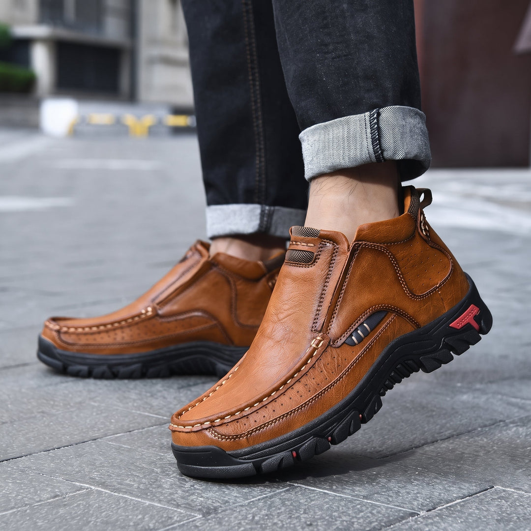 Men's Ankle Comfortable Orthopedic Winter Boots, Anti Slip