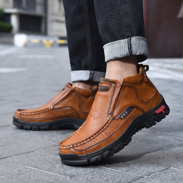 Men's Ankle Comfortable Orthopedic Winter Boots, Anti Slip