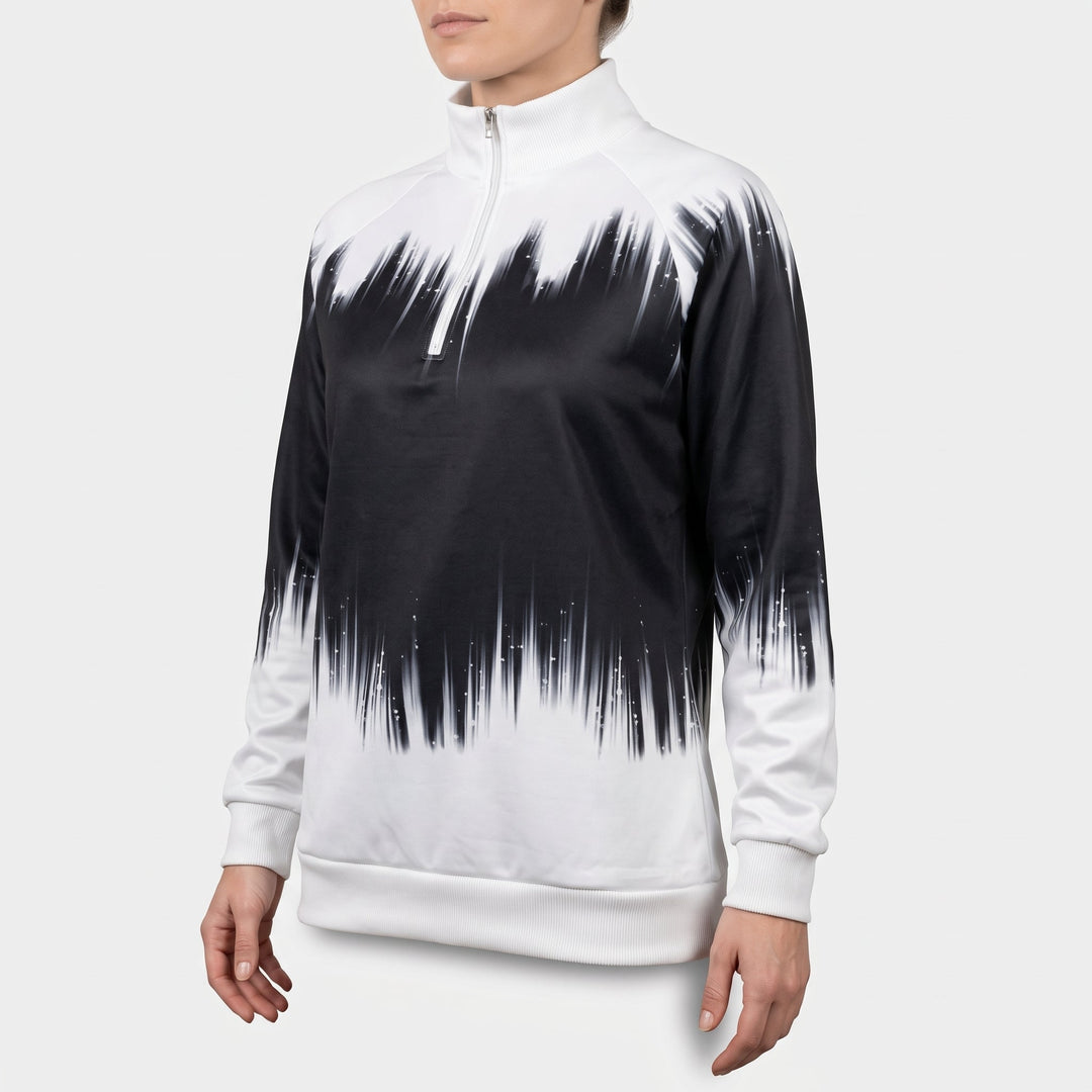 Women's Quarter Zip Sweater, Mock Neck Long Sleeve Pullover