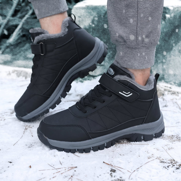 Men's Snow Comfortable Orthopedic Winter Boots, Ankle Fur Hiking