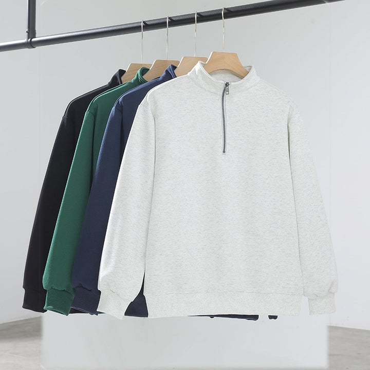 Women's Quarter Zip Sweater, Oversized Mock Neck Pullover